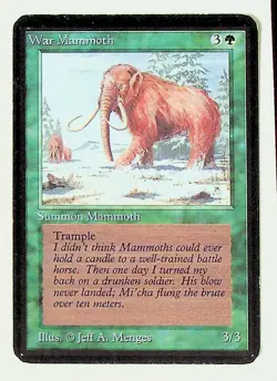 War Mammoth - Alpha Regular Card - Image 1