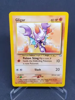 Gligar Pokemon Card TCG Neo Genesis 59 Regular Unlimited Common - Image 1