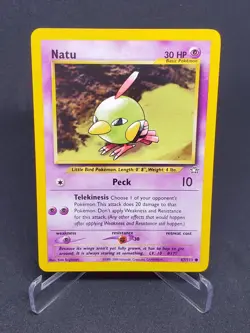 Natu Pokemon Card TCG Neo Genesis 67 Regular Unlimited Common - Image 1