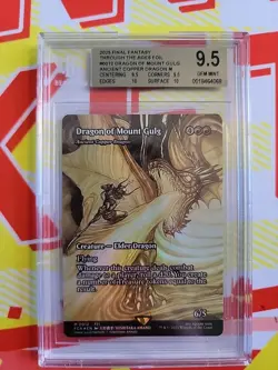 Dragon of Mount Gulg MTG Final Fantasy: Through the Ages Foil BGS 9.5 Gem Mint - Image 1