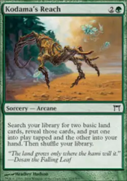 MTG Kodama's Reach, Champions of Kamigawa, Damaged, English - Image 1