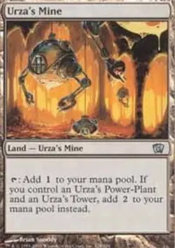 MTG Urza's Mine, Eighth Edition, Heavily Played, English - Image 1