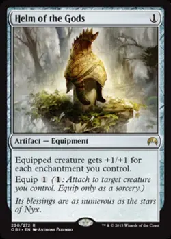 MTG Helm of the Gods, Magic Origins, Damaged, English - Image 1