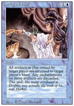 MTG Hurkyl's Recall, Revised Edition, Lightly Played, English - Image 1