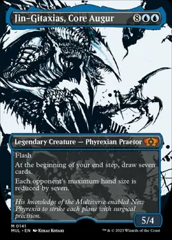 MTG Jin-Gitaxias, Core Augur - Halo Foil, March of the Machine: Multiverse Legen - Image 1