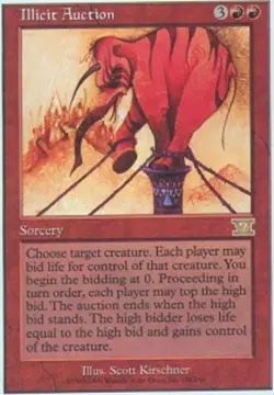 MTG Illicit Auction, Sixth Edition, Damaged, English - Image 1