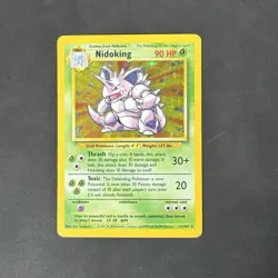 Pokemon Vintage Holo Nidoking Base Set 11/102 WotC 1999 - Image 1