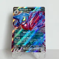 Toxicroak ex 131/198 SV01: Scarlet & Violet Base Set Pokemon Double Rare Holo NM - Image 1