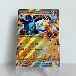 Lucario ex - 082/142 - Double Rare Pokemon SV07 Stellar Crown NM - Image 1