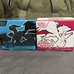 Pokemon Center Black Bolt and White Flare ETB Elite Trainer Box Set of 2 Sealed - Image 1