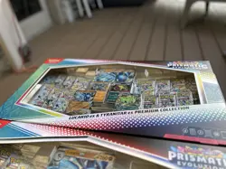 2x Pokemon TCG Prismatic Evolutions Lucario Ex + Tyranitar Ex Premium Collection - Image 4