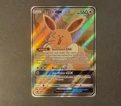Pokemon TCG - Eevee GX - SM233 - Black Star Promo - Full Art Holo Played - Image 2