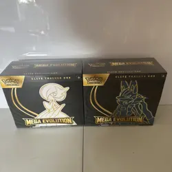 LOT OF 2 Pokemon TCG Mega Evolution Gardevoir & Lucario Elite Trainer Box ETB - Image 1