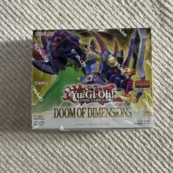 YuGiOh! Doom of Dimensions - Booster Box Factory Sealed 1st Edition - 24 Packs - Image 2
