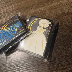 Pokemon Mega Evolutions Card Sleeves Mega Gardevoir And Mega Lucario From Etb - Image 3
