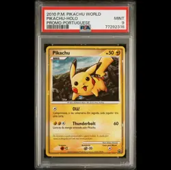 PSA 9 - Pikachu - World Collection Portuguese Promo Card - 2010 - Image 1
