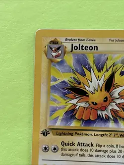 Pokemon TCG Jolteon 1st Edition Jungle Set #20/64 Non-Holo Rare Card - Image 3