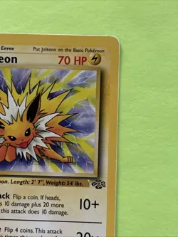 Pokemon TCG Jolteon 1st Edition Jungle Set #20/64 Non-Holo Rare Card - Image 4