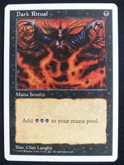 Dark Ritual - 5ED - Mtg Card #3EV - Image 1