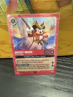 Mickey Mouse - Pirate Captain 18 Disney Lorcana Promo Cards Holo - Image 1