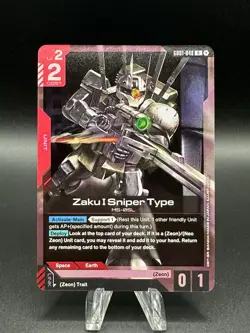 Zaku I Sniper Type (GD01-048) (NM) - Gundam Card Game - Newtype Rising (ENG) - Image 1