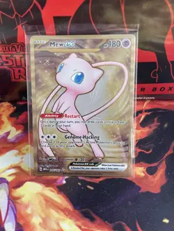 Mew EX 205/165 Gold Metal Scarlet & Violet 151 Promo - Pokemon Card TCG (NM) - Image 1