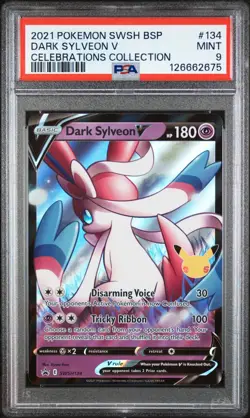 Dark Sylveon V SWSH134 - SWSH: Sword & Shield Promo Cards Holo (PSA 9) - Image 1