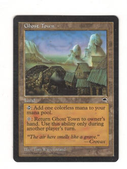MtG - Ghost Town - Tempest - x1 card - Lightly Played - Image 1