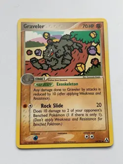 Graveler 34/92 Pokemon Card Played / Good Vintage Non Holo - Image 1