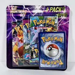 TCG Lightning Set of 4 Packs + 1 Bonus Card - New/Sealed - Image 1