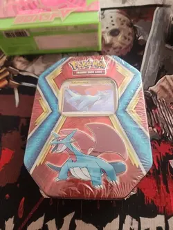 Pokemon TCG Salamence Dragons Tin & 10 Mini 3-Card Booster Packs New Sealed - Image 1