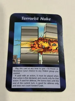 Illuminati New World Order INWO Card Game TERRORIST NUKE - Image 1