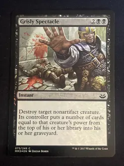 1x Foil Grisly Spectacle (073) Modern Masters 2017 LP MTG Magic the Gathering x1 - Image 1