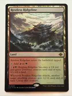 MTG The Lost Caverns of Ixalan Restless Ridgeline Foil 0283 NM Rare - Image 1