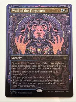 MTG The Lost Caverns of Ixalan Wail of the Forgotten Borderless Foil 343 NM Rare - Image 1
