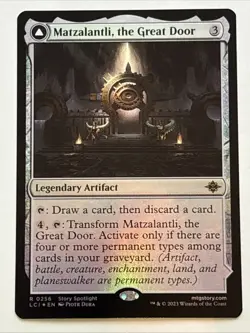 MTG The Lost Caverns of Ixalan Matzalantli, the Great Door Foil 0256 NM Rare - Image 1