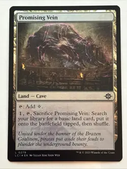MTG The Lost Caverns of Ixalan Promising Vein Foil 0279 NM - Image 1