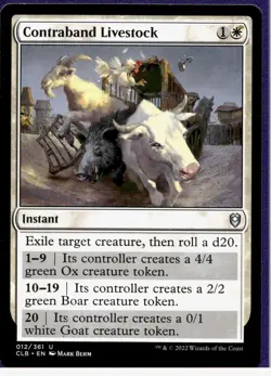 Contraband Livestock, C Legends: Battle for Baldur's Gate #12 MTG - Image 1