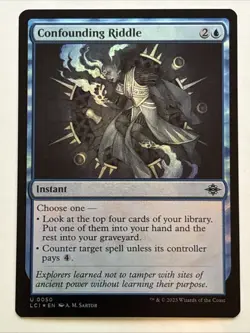 MTG The Lost Caverns of Ixalan Confounding Riddle Foil 0050 NM - Image 1
