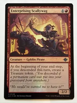 MTG The Lost Caverns of Ixalan Enterprising Scallywag Foil 0148 NM - Image 1