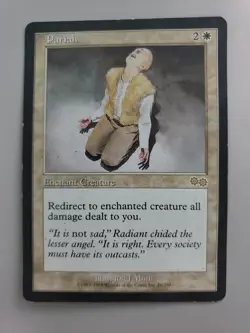 MTG Pariah Urza's Saga Regular Rare LP See Pictures And Description - Image 1