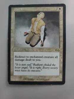 MTG Pariah Urza's Saga Regular Rare LP See Pictures And Description - Image 3