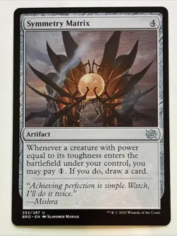 MTG The Brothers' War Symmetry Matrix 252/287 NM - Image 1