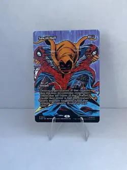 Magic The Gathering Spider-Man, BORDERLESS M 0021 Saw In Half Pack Fresh ! - Image 1