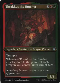 Thrakkus the Butcher (Foil Etched) - FOIL - U Commander Legends: Battle for Bald - Image 1