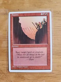 Fissure - Fourth Edition 4th - MTG Magic - Common - Red Instant - Image 1