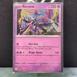 Xerneas 064/132 SEALED Pokemon Mega Evolution Stamped Promo Best Buy Holo Card - Image 2