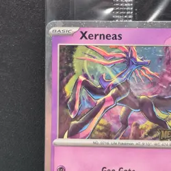 Xerneas 064/132 SEALED Pokemon Mega Evolution Stamped Promo Best Buy Holo Card - Image 3