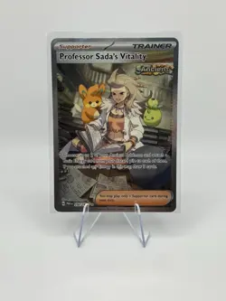 Professor Sada's Vitality Trainer Pokemon TCG Paradox Rift Full Art - Image 1