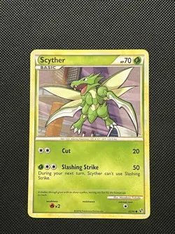 Pokemon HGSS Undaunted - Scyther - Non Holo Common - 65/90 - NM - Image 2